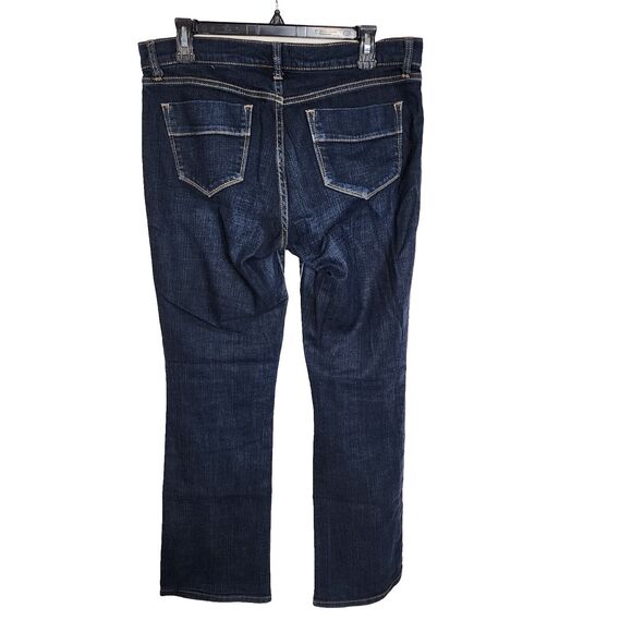 Old Navy Womens Jeans Size 6 Reg The Sweetheart Boot Cut Mid Rise Stretch Dark - Picture 2 of 9